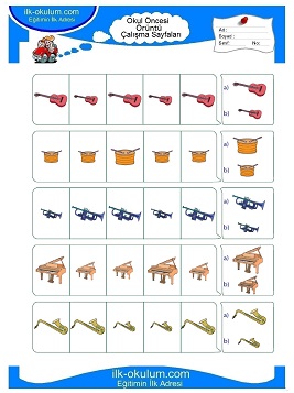 Çocuklar İçin toplam işlemi yaprak testleri 